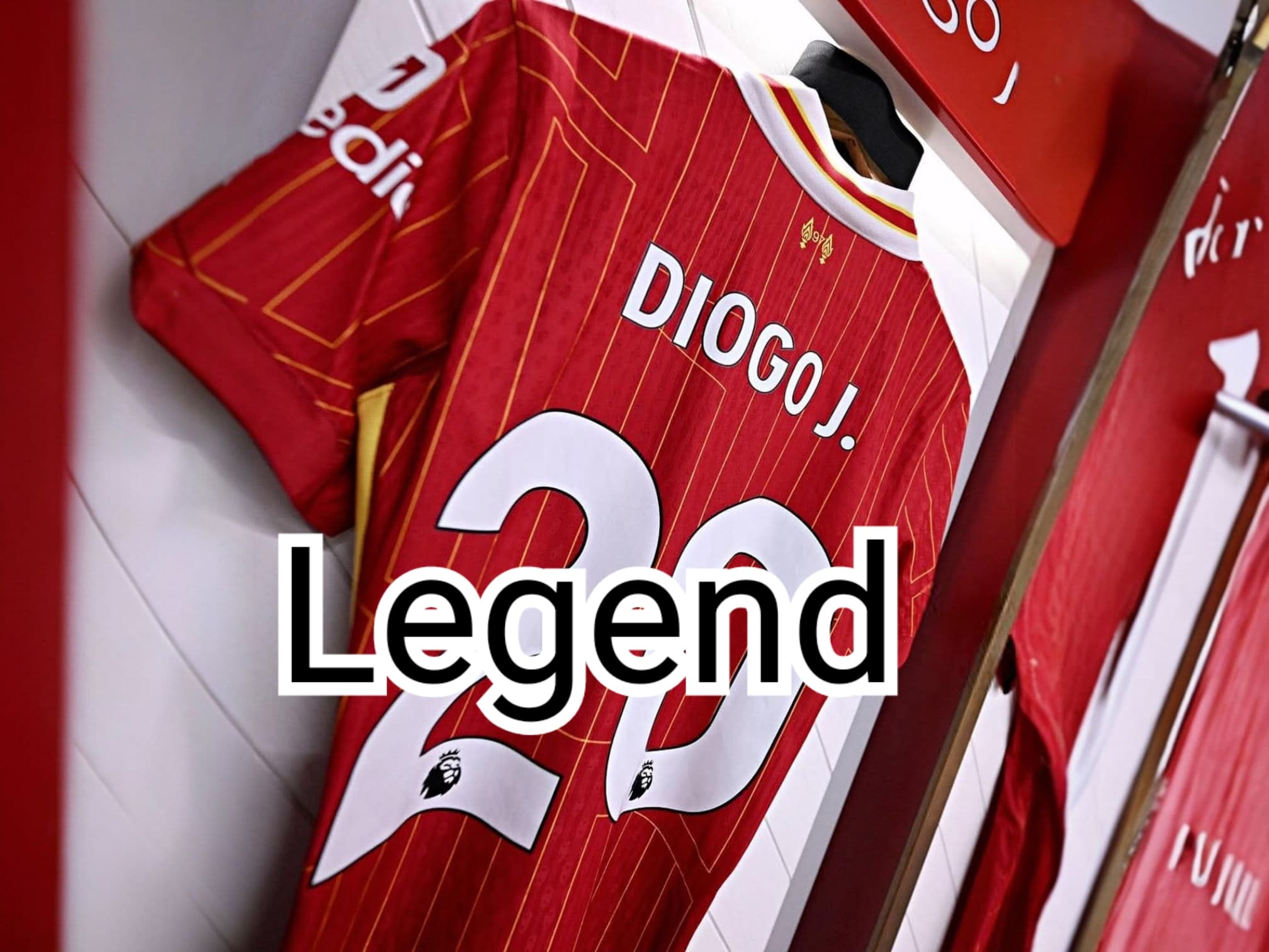 Diogo Jota Wears Number 20 for Liverpool Forever