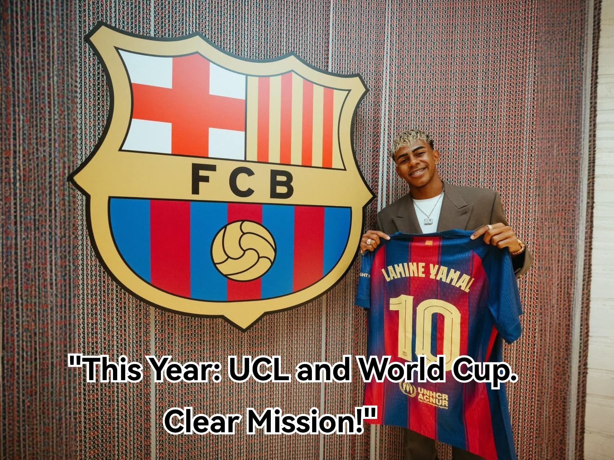 Lamine Yamal Aims to Win UCL and World Cup This Year