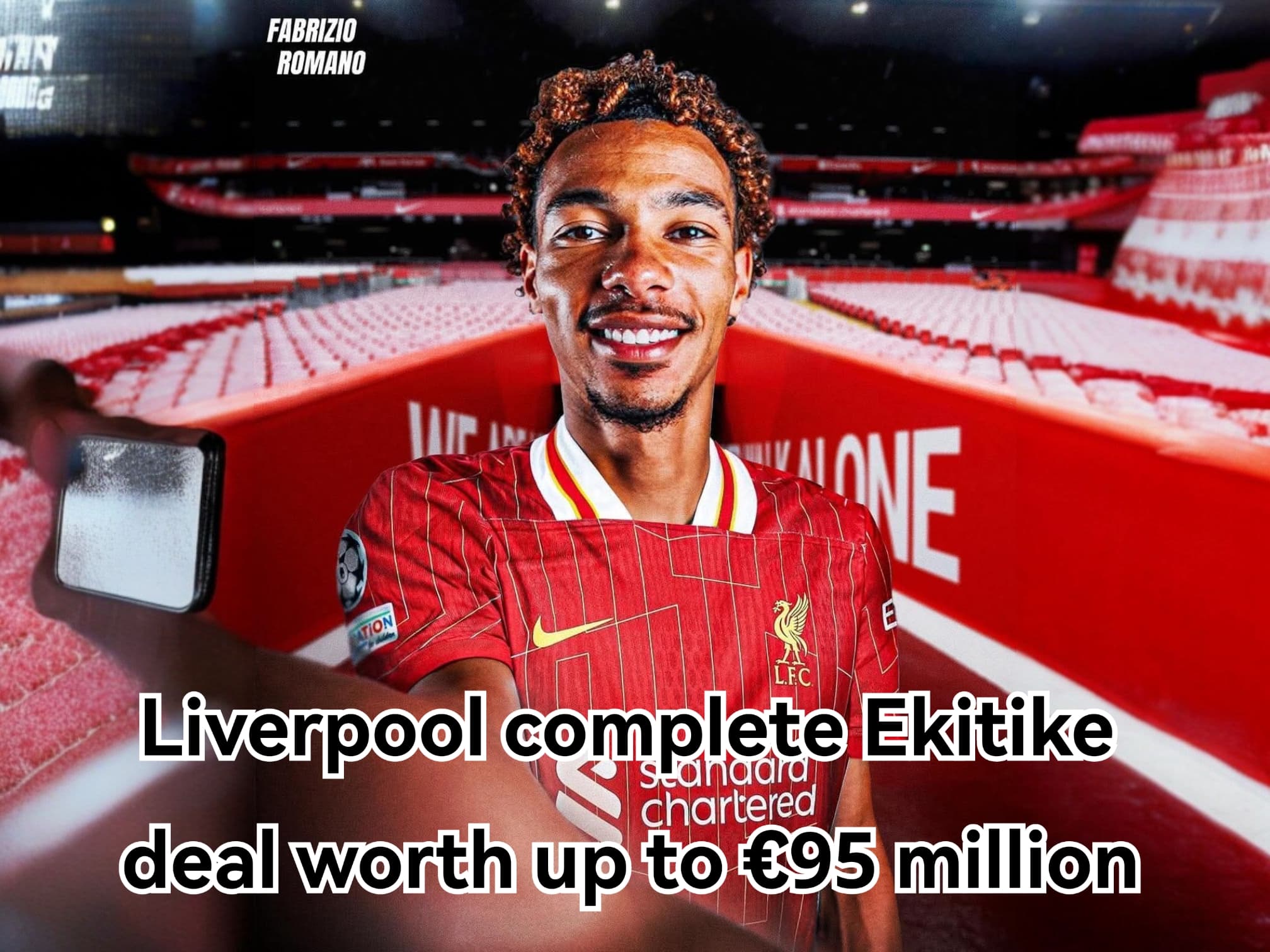 Liverpool secure €95m transfer of Hugo Ekitike
