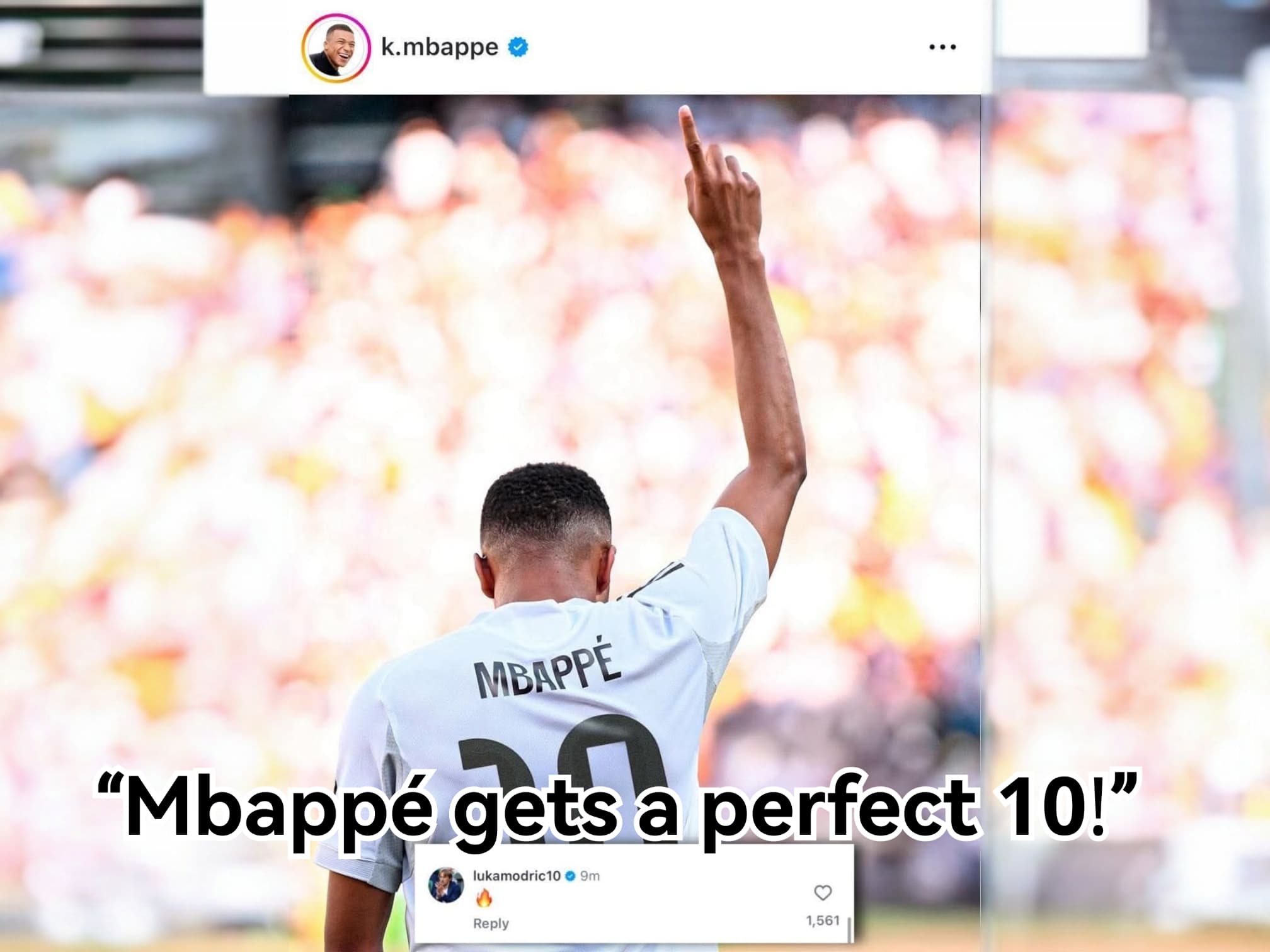 Mbappé officially receives Real Madrid number 10 shirt