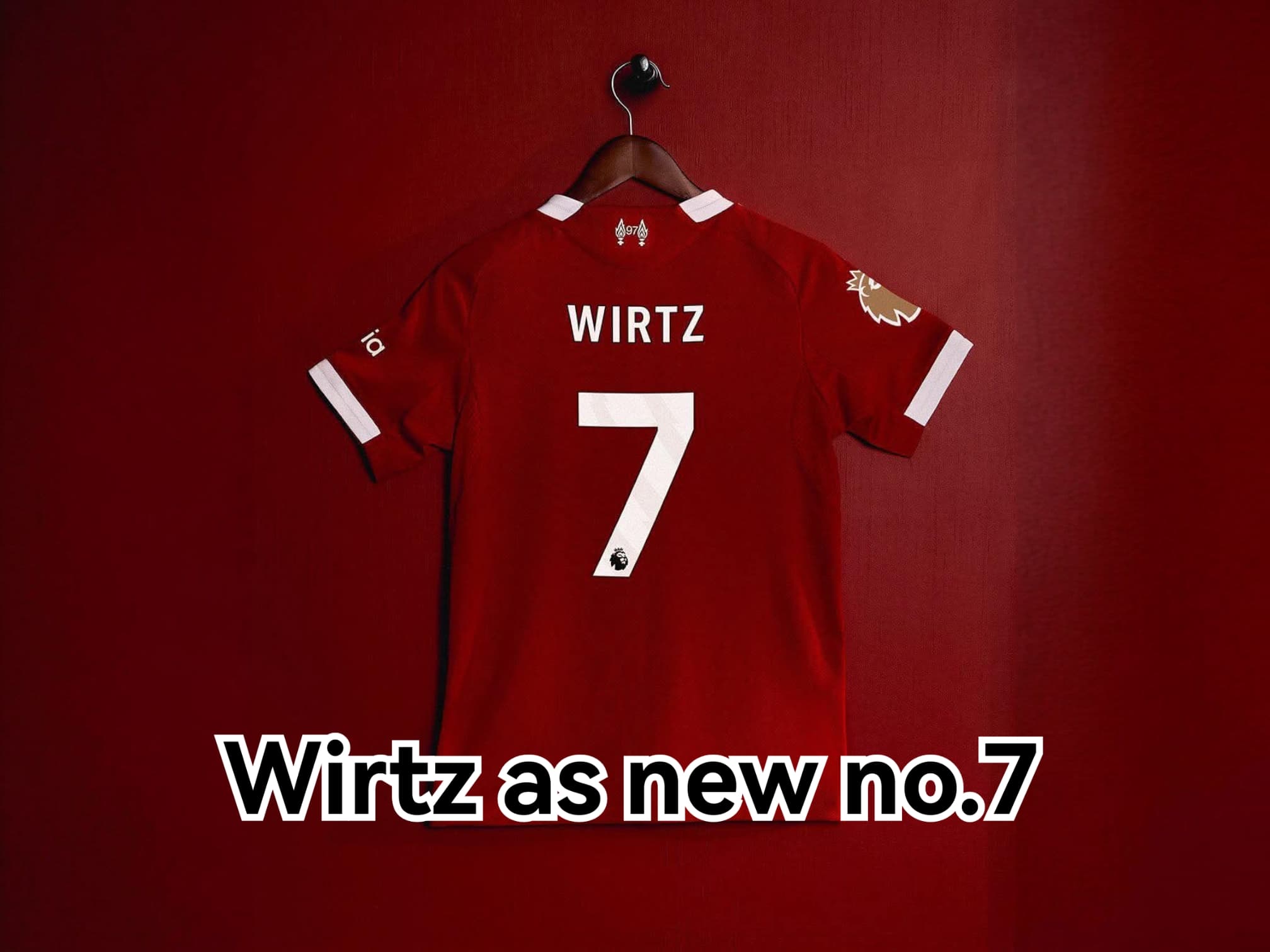 Florian Wirtz officially takes number seven at Liverpool