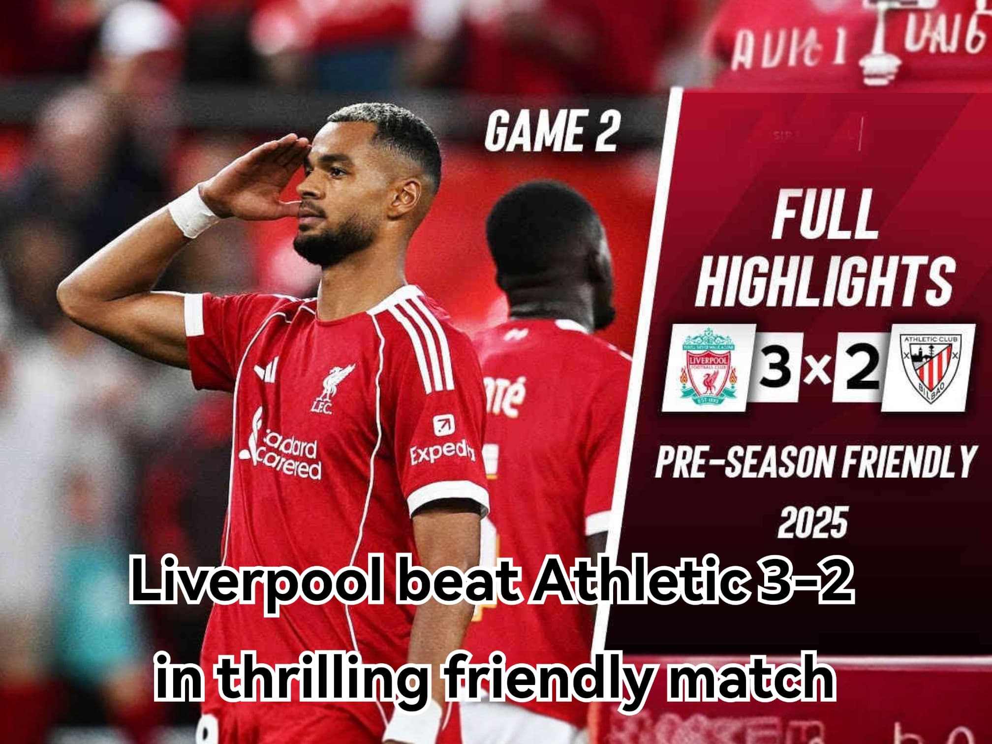 Liverpool edge past Athletic Club 3-2 at Anfield