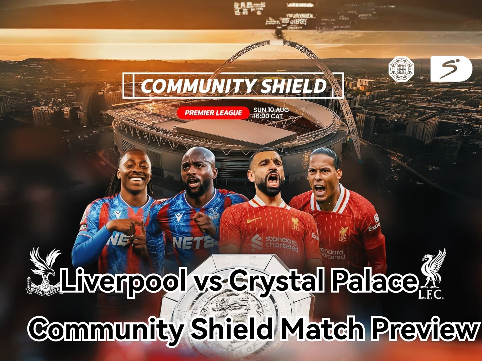 Liverpool face Crystal Palace in Community Shield showdown