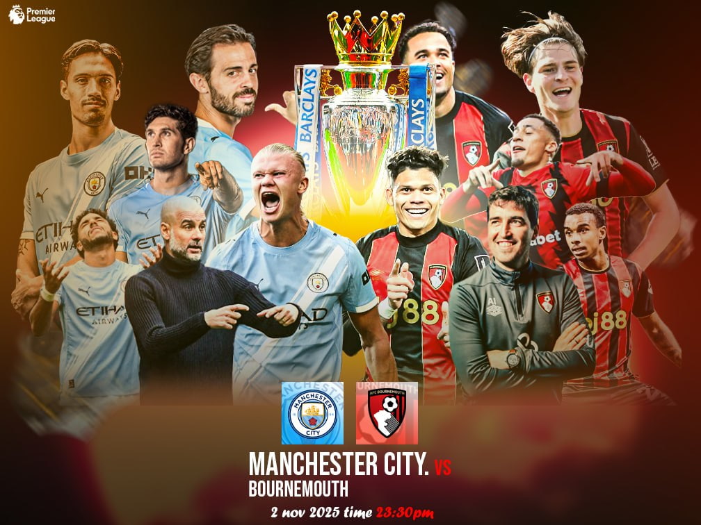 แมนเชสเตอร์ ซิตี้ vs บอร์นมัธ ศึกพรีเมียร์ลีก อังกฤษ