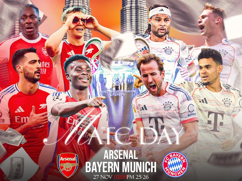 ทีเด็ดฟุตบอลวันนี้ อาร์เซนอล ปะทะ บาเยิร์น