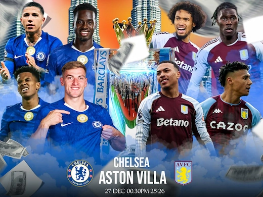 เชลซี vs แอสตัน วิลล่า ศึกพรีเมียร์ลีกเดือด ลุ้นแต้มสำคัญปลายปี
