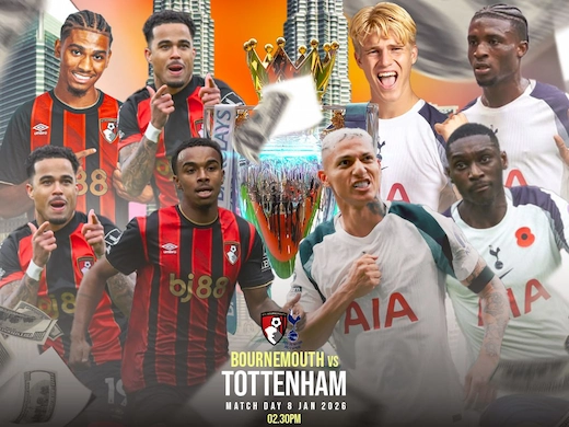 บอร์นมัธ vs ท็อตแน่ม ฮ็อตสเปอร์ เกมกลางสัปดาห์ วัดคม ราคาไหลเดือด