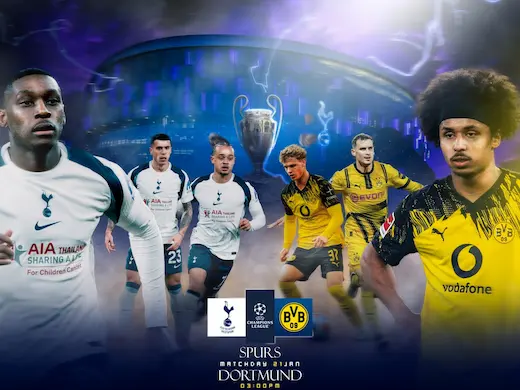 ท็อตแน่ม ฮ็อตสเปอร์ vs โบรุสเซีย ดอร์ทมุนด์ ชี้ชะตาลีกเฟสยุโรป #ดูบอลสด