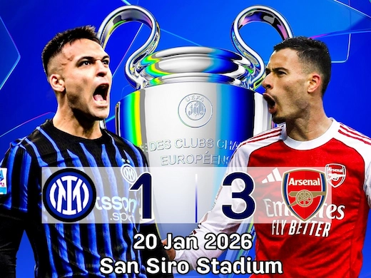 ຜົນບອນລ່າສຸດ ອິນເຕີ vs ອາເຊນເນົາ #ຜົນບອນລ່າສຸດ