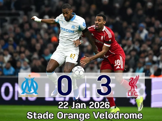 ผลบอลสดล่าสุด โอลิมปิก มาร์กเซย vs ลิเวอร์พูล #ผลบอลล่าสุด