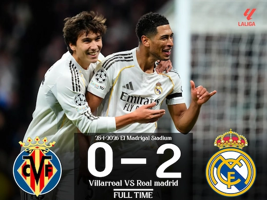 ผลบอลสดล่าสุด บียาร์เรอัล vs เรอัล มาดริด #ผลบอลล่าสุด