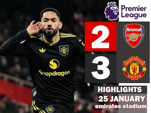 ผลบอลสดล่าสุด อาร์เซน่อล vs แมนเชสเตอร์ ยูไนเต็ด #ผลบอลล่าสุด