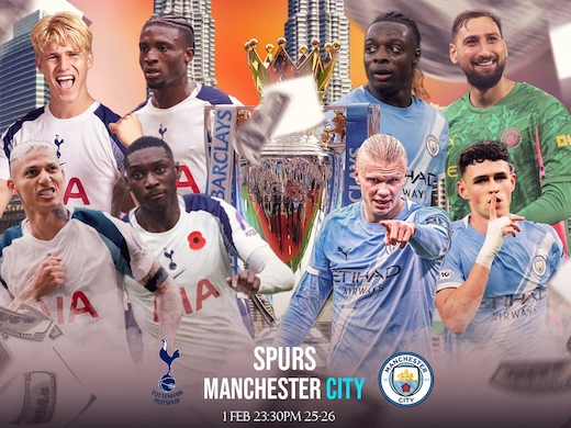 ท็อตแน่ม ฮ็อตสเปอร์ vs แมนเชสเตอร์ ซิตี้ บิ๊กแมตช์เดือด ลุ้นสกอร์มันส์ 