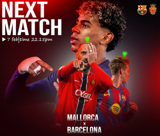 ບາເຊໂລນາ vs ມາຍອຣ໌ກາ ສຶກໃຫຍ່ລາລີກາ ລຸ້ນນຳຝູງຕໍ່ເນື່ອງ #ເບິ່ງບານສົດ