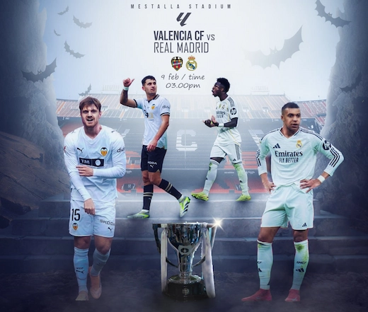 บาเลนเซีย vs เรอัล มาดริด เดือดเมสตาย่า ลุ้นต่อหนึ่งลูกเกมมีสกอร์ #ดูบอล