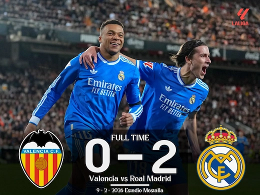 ผลบอลสดล่าสุด บาเลนเซีย vs เรอัล มาดริด #ผลบอลล่าสุด