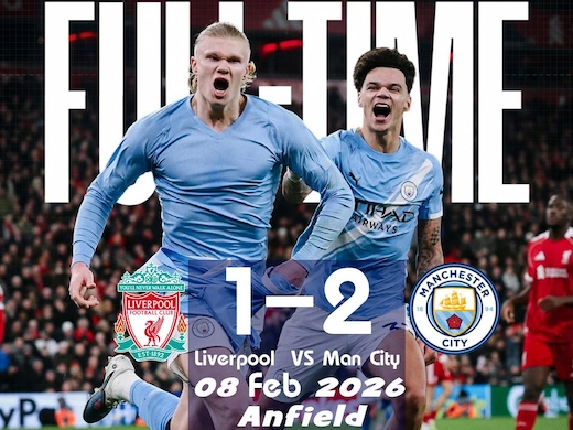 ผลบอลสดล่าสุด ลิเวอร์พูล vs แมนเชสเตอร์ ซิตี้ #ผลบอลล่าสุด