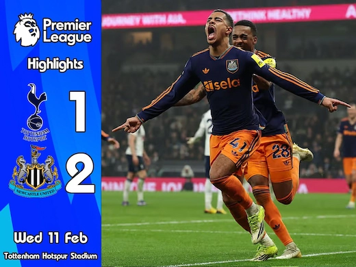 ຜົນບານສົດຫຼ້າສຸດ ທັອດແນ່ມ ຮອດສເປີ vs ນິວຄາສເຊິ່ລ ຢູໄນເຕັດ #ຜົນບານຫຼ້າສຸດ