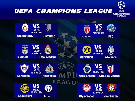 ທີເດັດບານຢູຟ່າ ແຊມປ້ຽນລີກ ຮອບ 16 ທີມສຸດທ້າຍ ຄືນເດືອດເອີຣົບ #ເບິ່ງບານສົດ