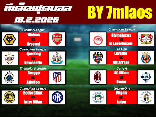 ທີເດັດບານ By7mlaos ວິເຄາະຄົບທຸກຄູ່ ລຸ້ນມັນທຸກລີກ #ດູບານສົດ