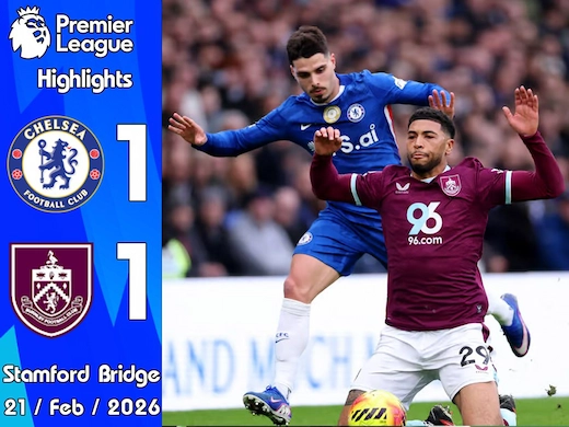 ผลบอลสดล่าสุด เชลซี vs เบิร์นลีย์ #ผลบอลล่าสุด