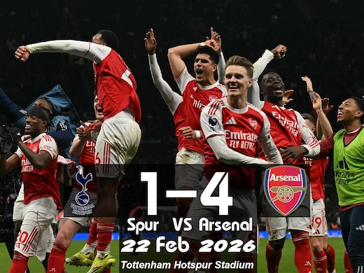 ผลบอลสดล่าสุด ท็อตแน่ม ฮ็อตสเปอร์ vs อาร์เซน่อล #ผลบอลล่าสุด