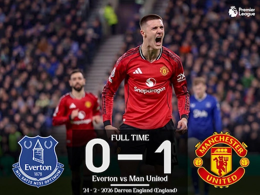 ผลบอลสดล่าสุด เอฟเวอร์ตัน vs แมนเชสเตอร์ ยูไนเต็ด #ผลบอลล่าสุด