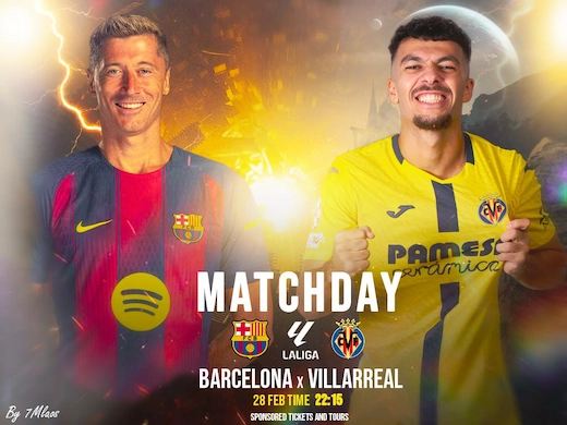 บาร์เซโลน่า ปะทะ บียาร์เรอัล ศึกแย่งแต้มลุ้นแชมป์ลาลีกาเดือด #ดูบอลสด