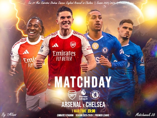 อาร์เซน่อล ปะทะ เชลซี ศึกวัดของจริง ลุ้นแชมป์ชนท็อปโฟร์ #ดูบอลสด