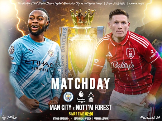 แมนเชสเตอร์ ซิตี้ ปะทะ น็อตติ้งแฮม ฟอเรสต์ เกมลุ้นยิงขาด #ดูบอลสด