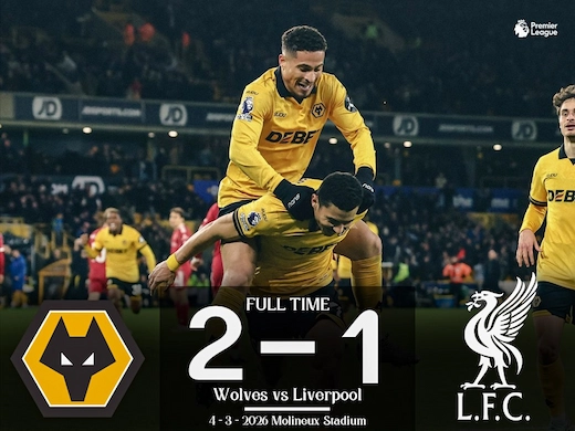 ຜົນບານສົດຫຼ້າສຸດ ວູລ໌ຟແຮມຕັນ vs ລິເວີພູນ #ຜົນບານຫຼ້າສຸດ