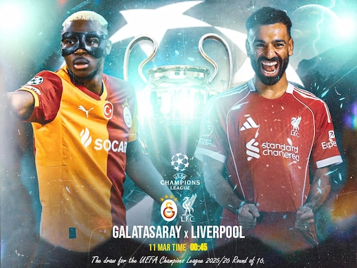 กาลาตาซาราย vs หงส์แดง ศึกเดือดรอบน็อกเอาต์ ลุ้นเปิดเกมรุกแลกมัน#ดูบอลสด