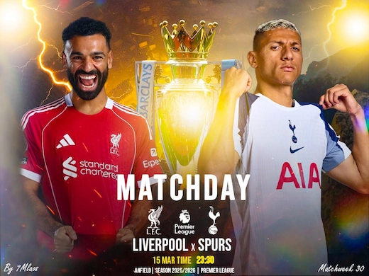 หงส์แดง ลิเวอร์พูล ปะทะ ไก่เดือยทอง สเปอร์ส เกมรุกเดือดลุ้นยิงสนั่น