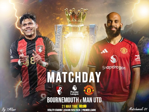 🔥 บอร์นมัธ vs ปีศาจแดง เกมเดือดเปิดแลกยิงมันส์ลุ้นสามแต้ม #ดูบอลสด