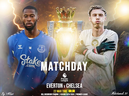 เอฟเวอร์ตัน vs สิงห์บลูส์ ดวลเดือดลุ้นแต้มใหญ่ พรีเมียร์ลีกคืนนี้ #ดูบอล