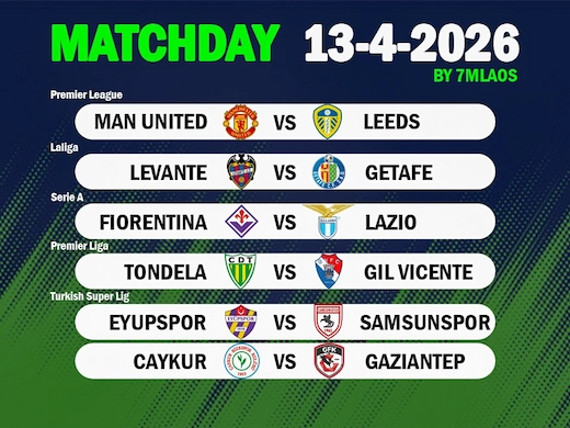 ทีเด็ดฟุตบอลวันที่ 13 เมษายน 2026 จัดเต็มทุกคู่ทุกสนาม #เซียนบอล#ผลบอลสด