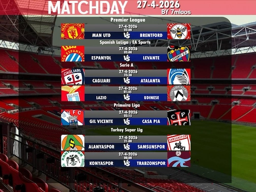 ทีเด็ดฟุตบอล 27 เมษายน 2026 จัดเต็มทุกสนาม #เซียนบอล #ผลบอลสด