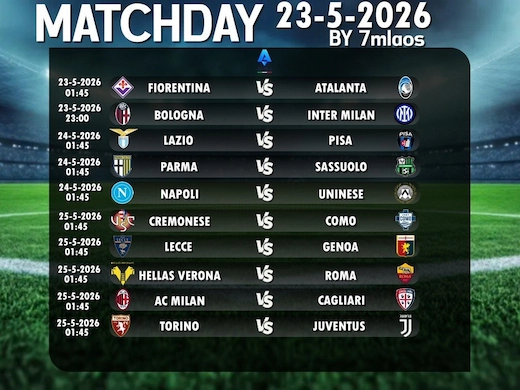 ทีเด็ดฟุตบอล 23-25 พฤษภาคม 2026 จัดเต็มทุกคู่ทุกสนาม #ผลบอลสด #เซียนบอล