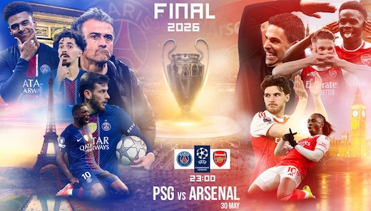 เปแอสเช vs ปืนใหญ่ ชิงเจ้ายุโรป ศึกศักดิ์ศรีลุ้นแชมป์ #ผลบอลสด